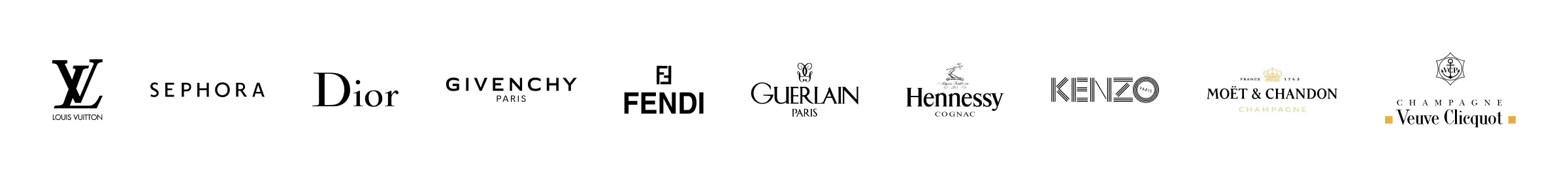 Logos des marques de LVMH